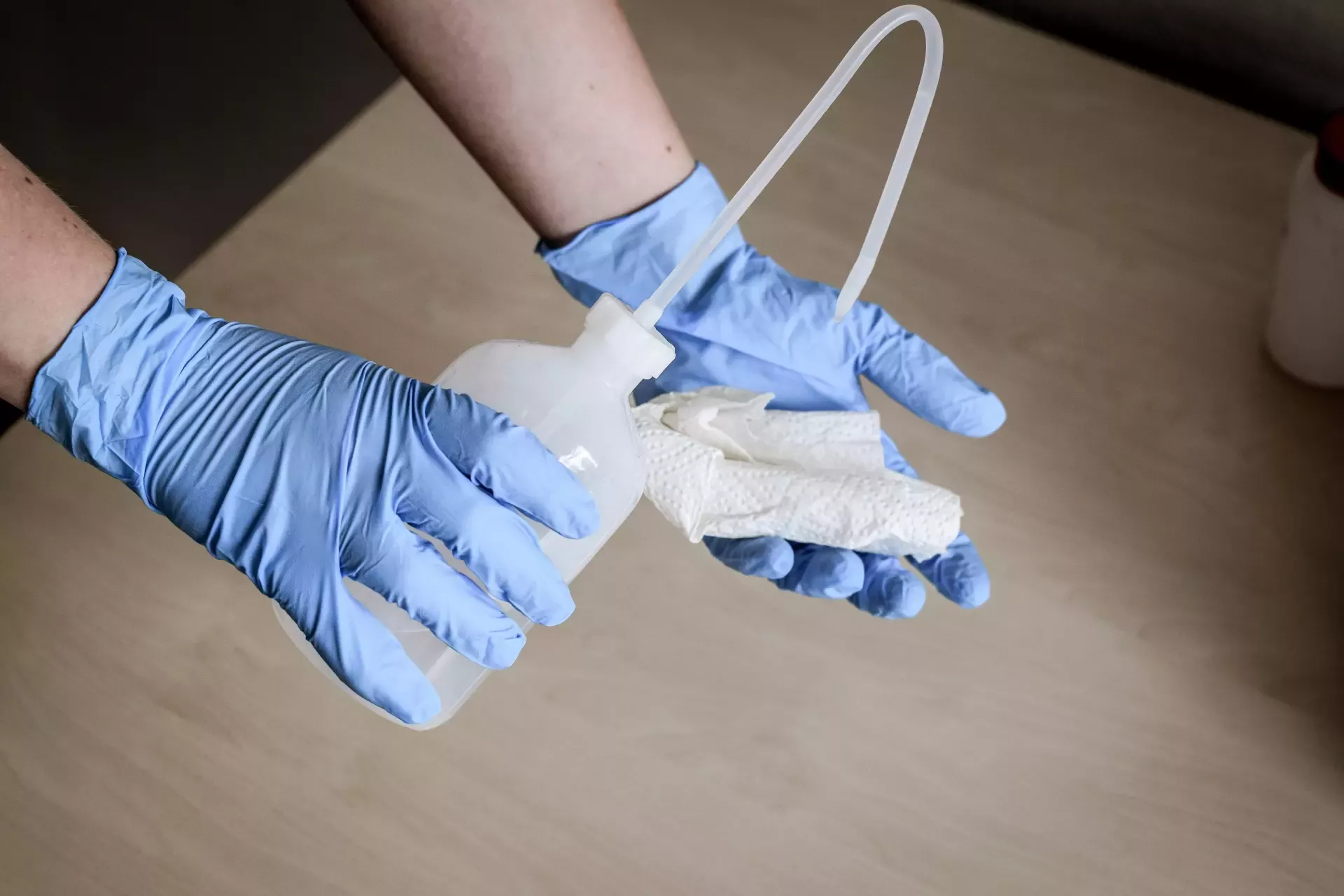 Nitras Medical 8311, BLUE WAVE nitrile disposable gloves, blue, image 3