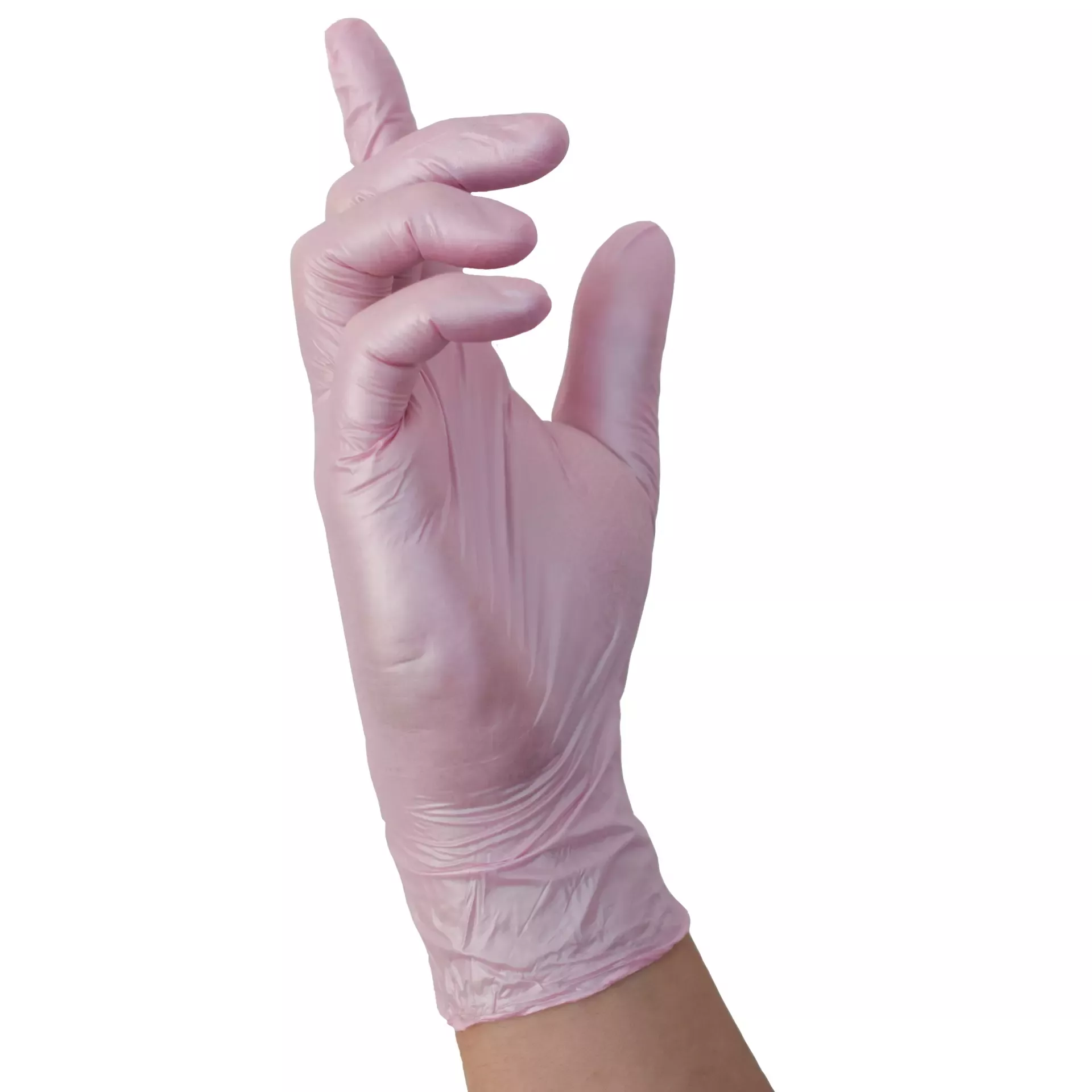 Nitras Medical 8304, GLAMOUR WAVE Nitril-Einmalhandschuhe, Hellrosa, image 2