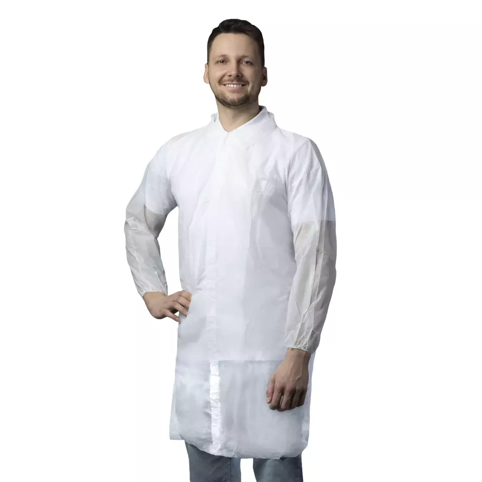 Nitras Medical 4535, PP-visitor coat, white, image 1, gallery thumbnail