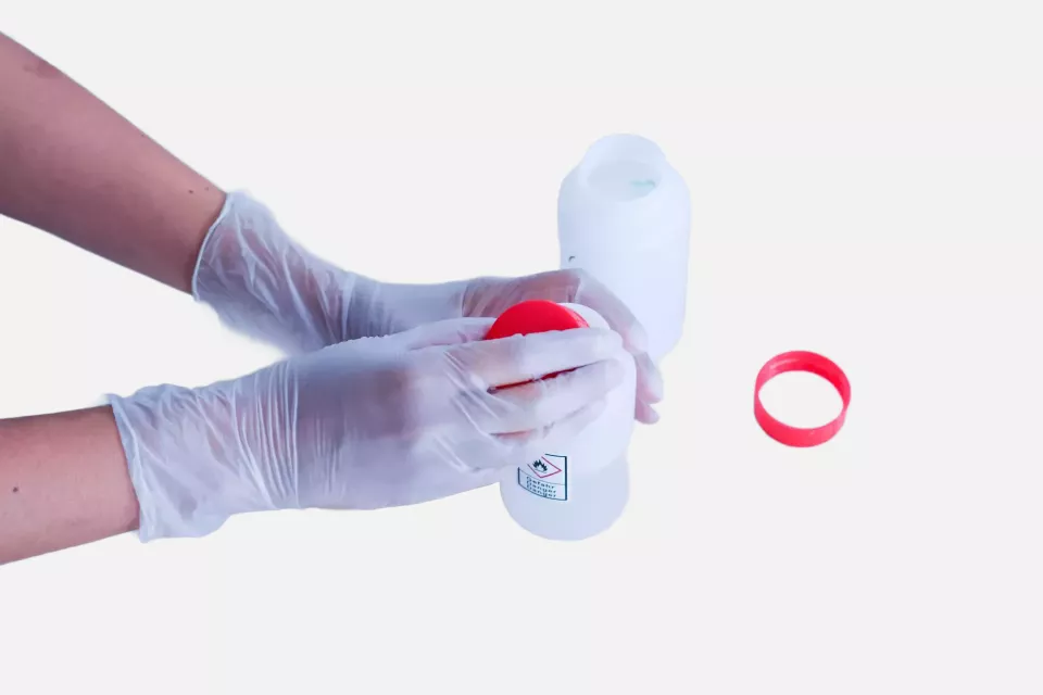 Nitras Medical 8100, VINYL PF vinyl disposable gloves, transparent, image 2, gallery thumbnail
