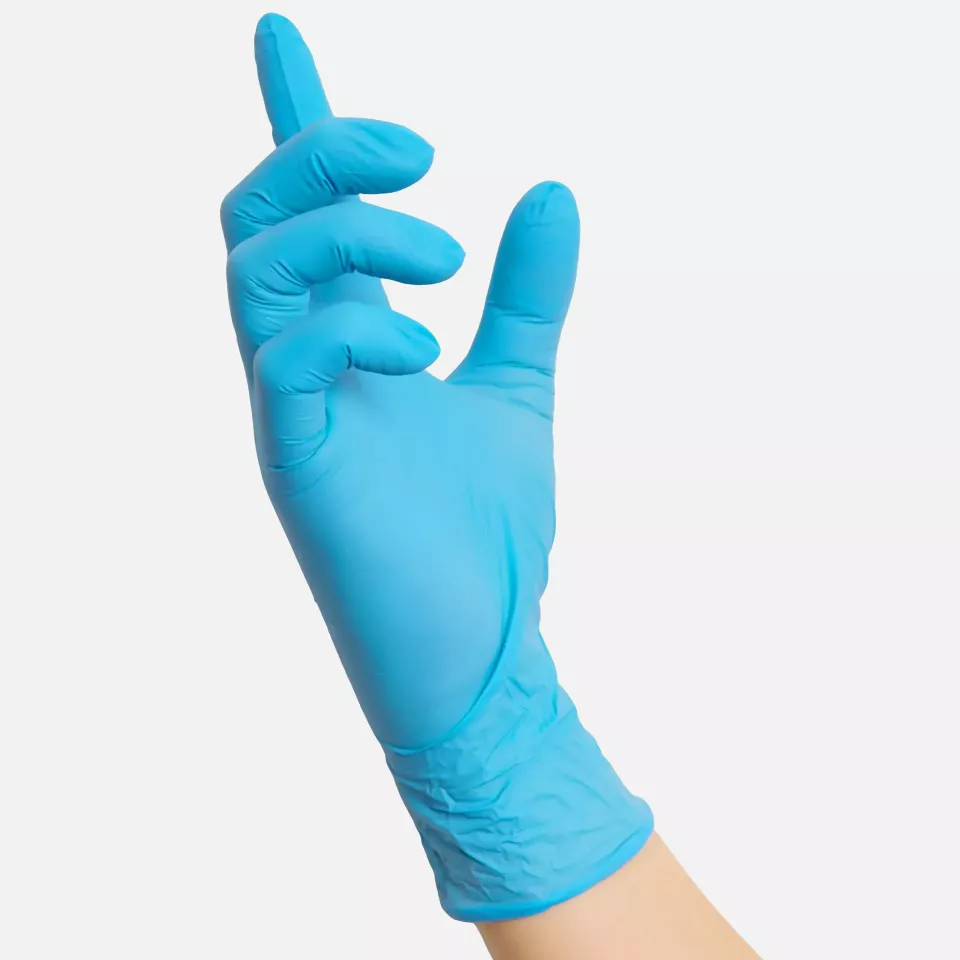 Nitras Medical 8311, BLUE WAVE Nitril-Einmalhandschuhe, Blau, image 2, gallery thumbnail