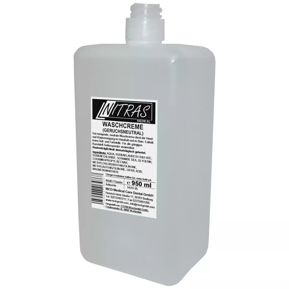 Nitras Medical 5950, Washing cream, odorless, 1000 ml, image 1, gallery thumbnail