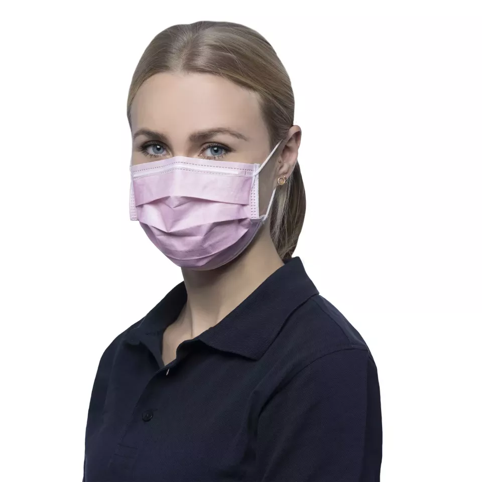 Nitras Medical 4324, SOFT PROTECT Medizinischer Mundschutz, Hellrosa, image 1, gallery thumbnail