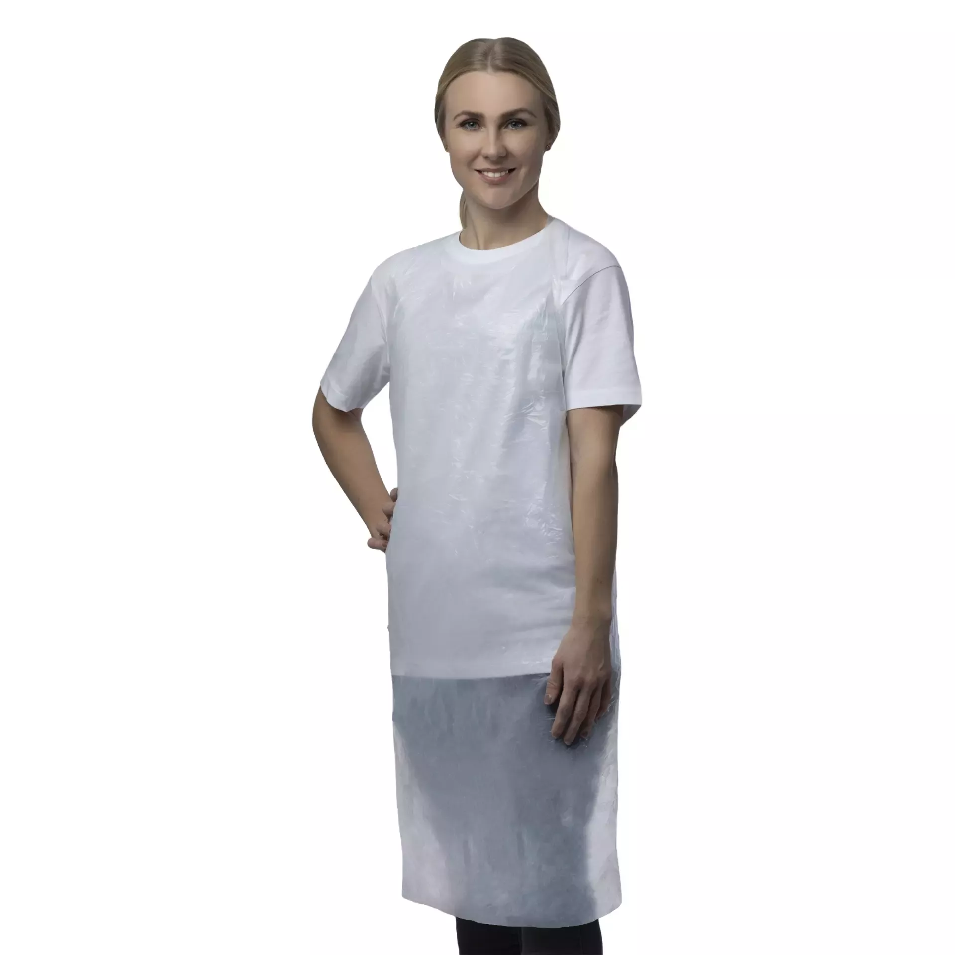 Nitras Medical 4245, PE aprons, white, image 1