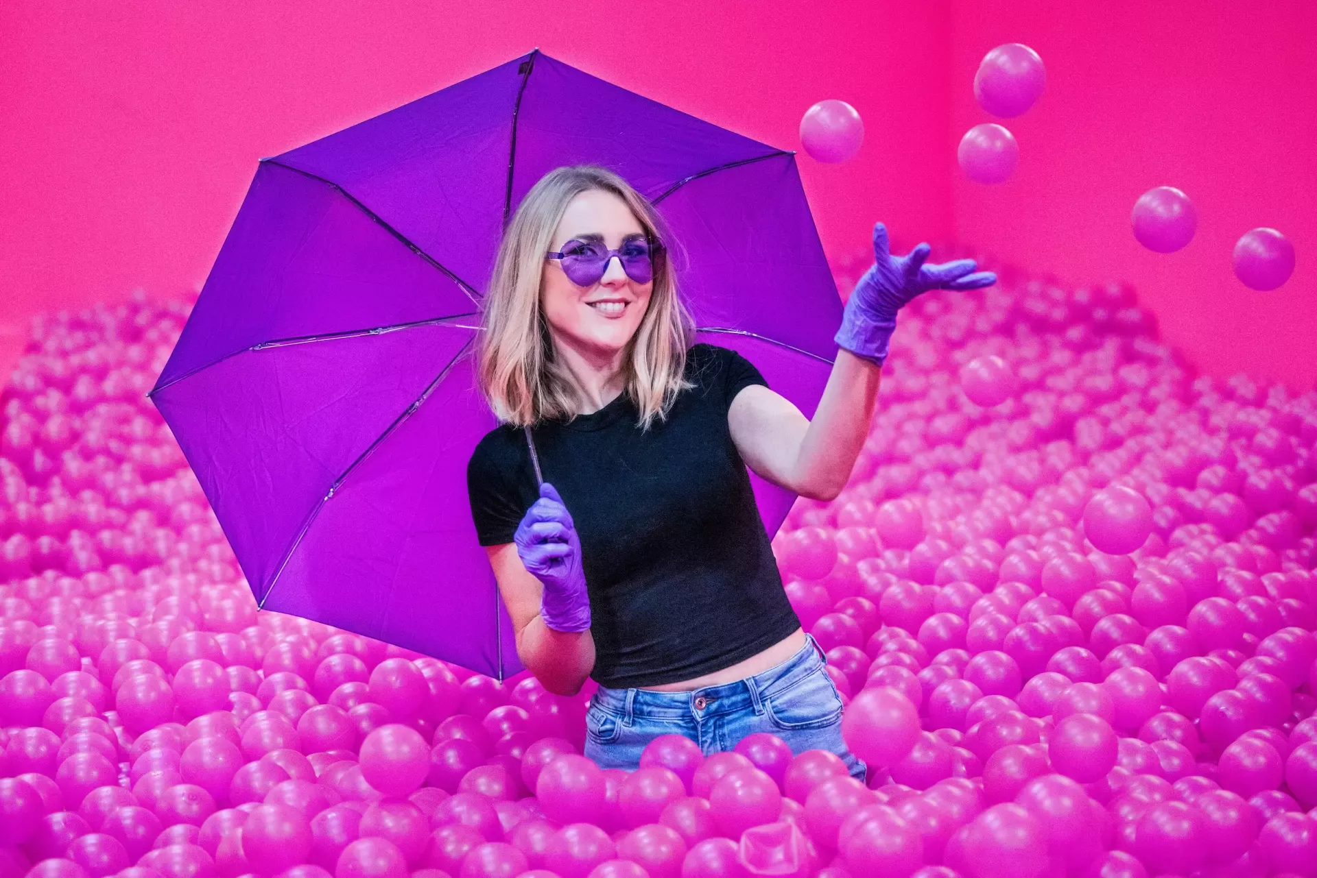 Nitras Medical 8305, PROTECT 300 Nitril-Einweghandschuhe, Lila, image 3