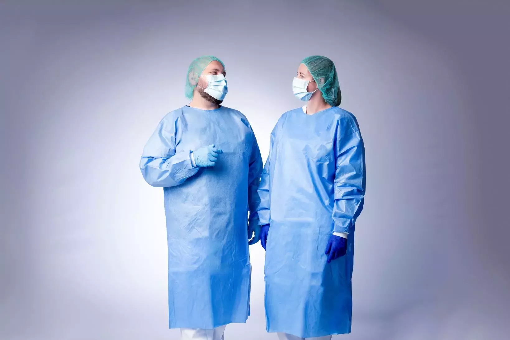 Nitras Medical 8324, INDIGO WAVE Nitril-Einmalhandschuhe, Dunkelblau, image 4