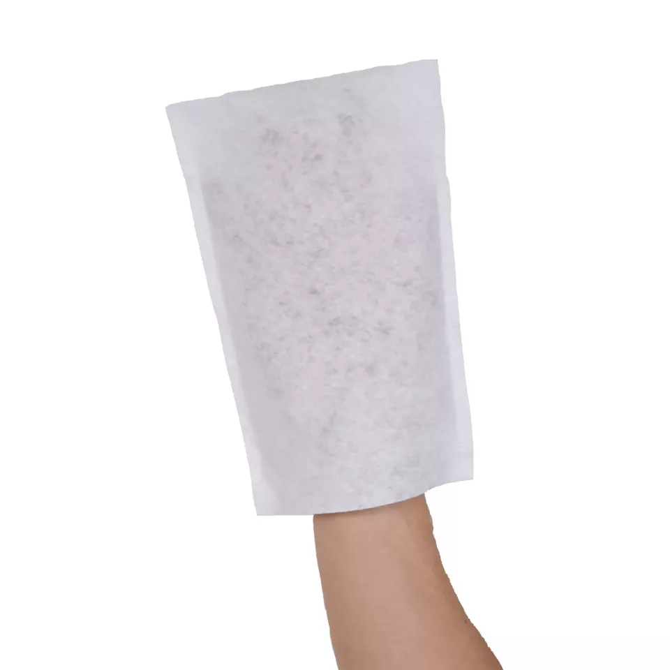 Nitras Medical 5700, Disposable washing gloves, non-woven fabric, white, image 1, gallery thumbnail