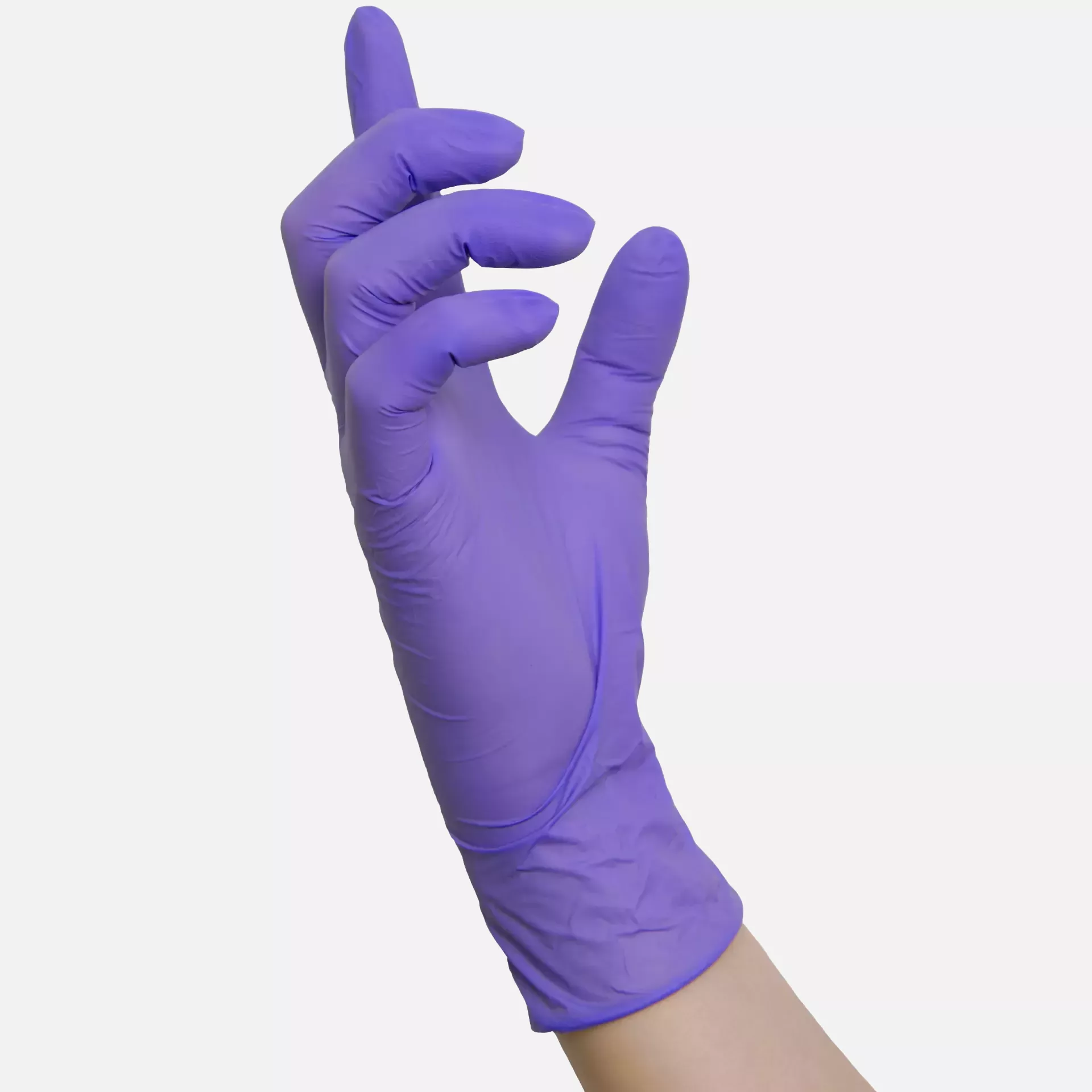 Nitras Medical 8322, PURPLE WAVE nitrile disposable gloves, purple, image 2