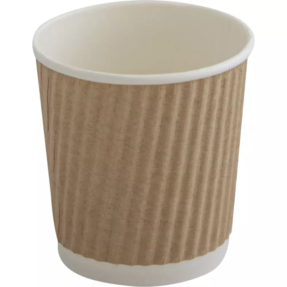 Abena 1999913353, Coffee Cup, Ripple Wall Ø6.2cm, 10cl, b