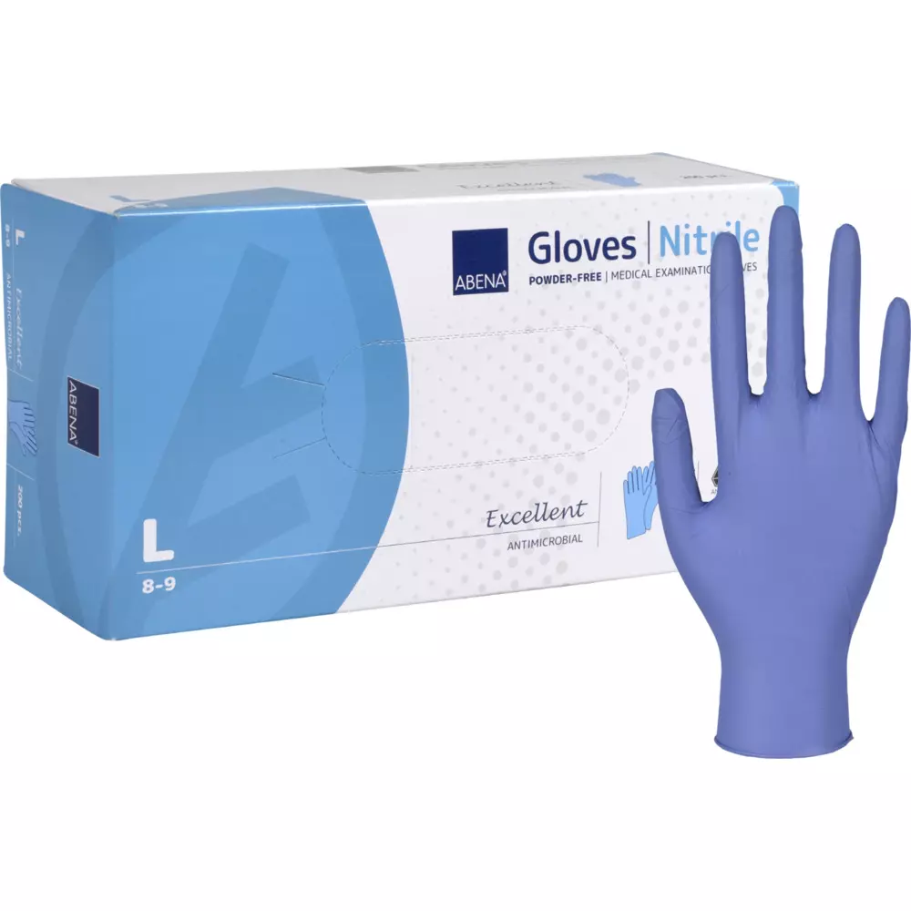 Abena 10000101, Nitrile Examination Glove AMG Blue