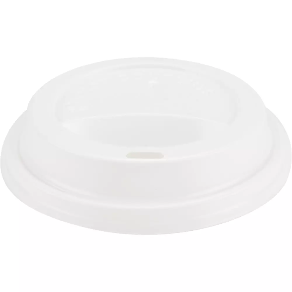Abena 1999917186, Lid for Coffee Cup White PP 36/48cl