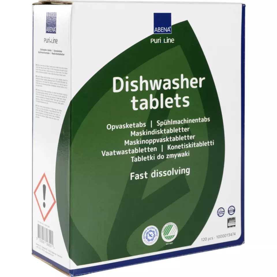 Abena 1000013474, Dishwasher Tablets 4-in-1 Fast Dissolving 120pcs, image 1, gallery thumbnail
