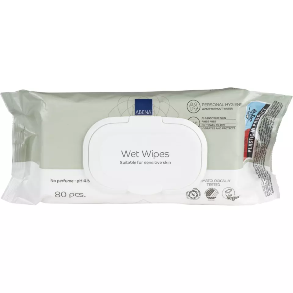 Abena 659710, Unscented Wet Wipes Pack 18x20cm, image 1, gallery thumbnail
