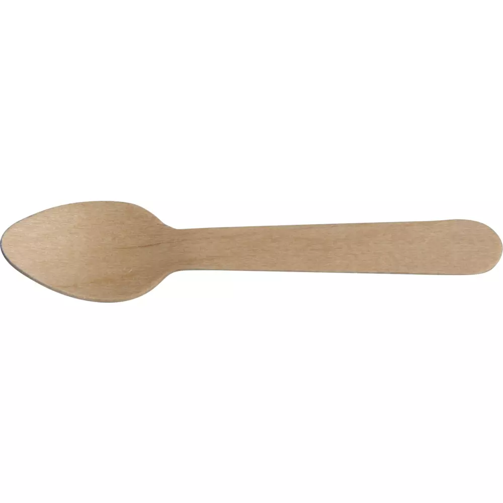 Abena 1999906915, Teaspoon Waxed Wood 11cm