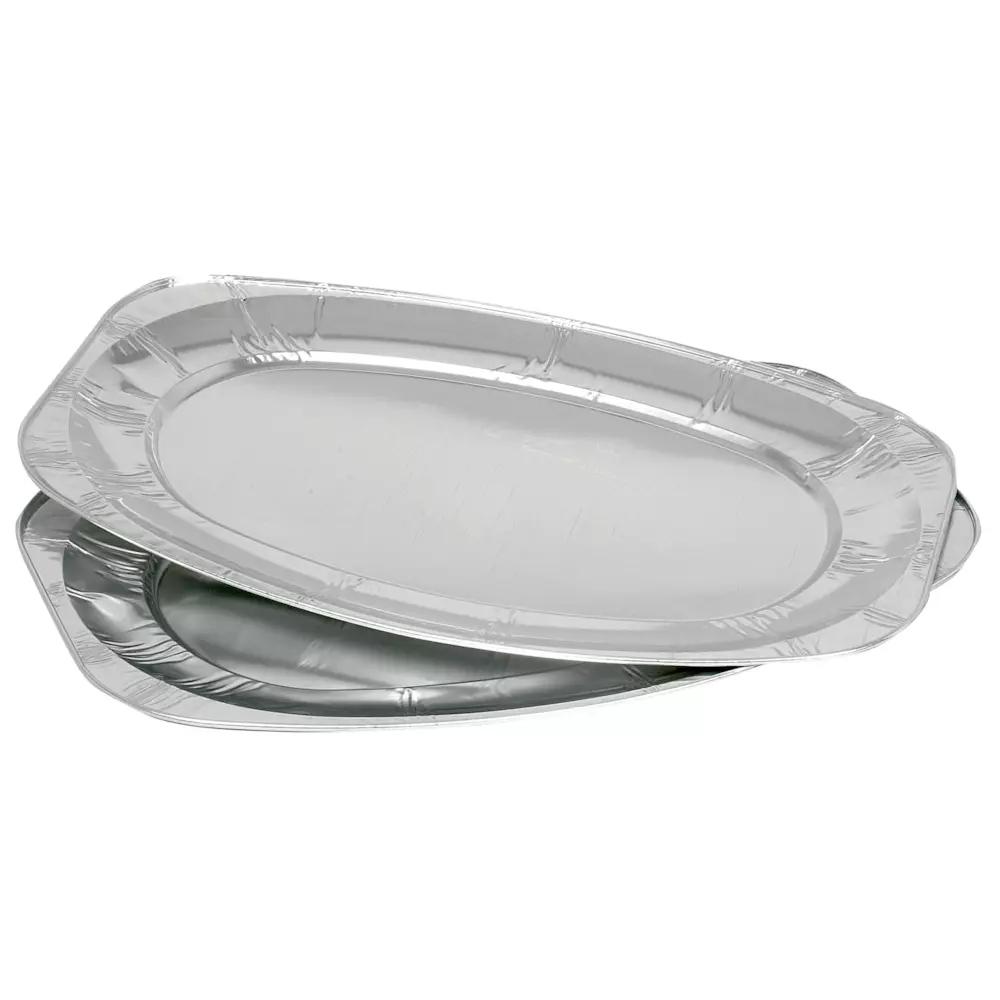 Abena 5682, Oval Aluminum Serving Platter 35.9x54.8 cm, image 1