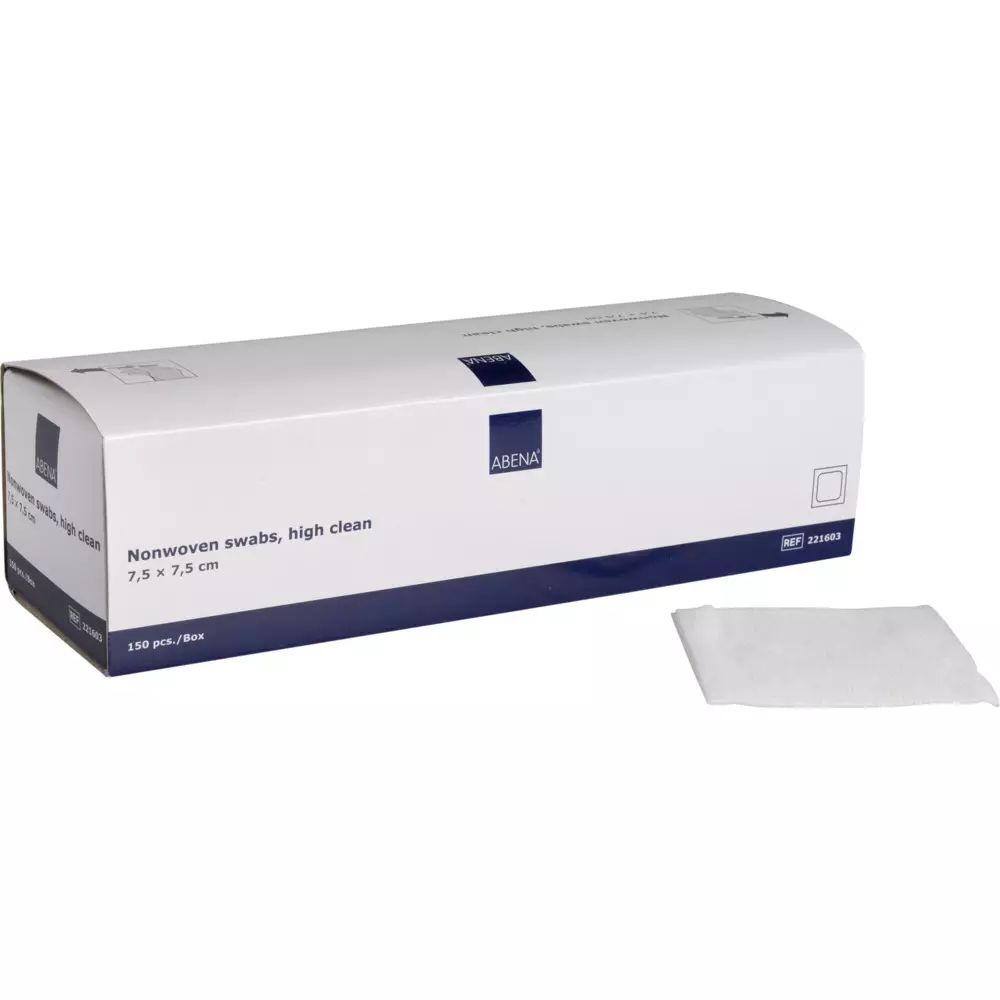 Abena 221603, Nonwoven Compress Clean-Box 7.5x7.5cm
