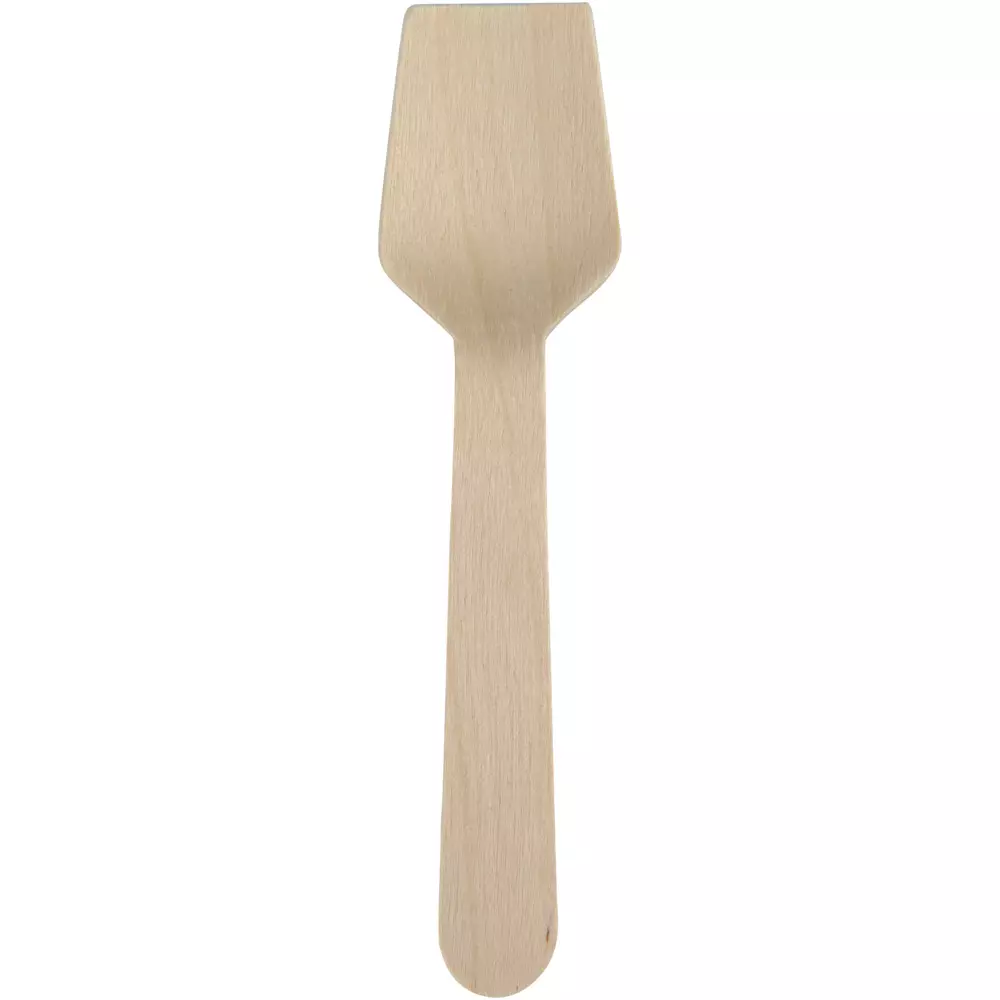 Abena 1000013996, Wooden Ice Cream Spoon 9.5 cm
