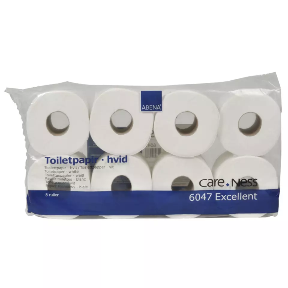 Abena 6047, Toilet Paper 3-Ply White 34.2m/Roll Perforated, image 1, gallery thumbnail
