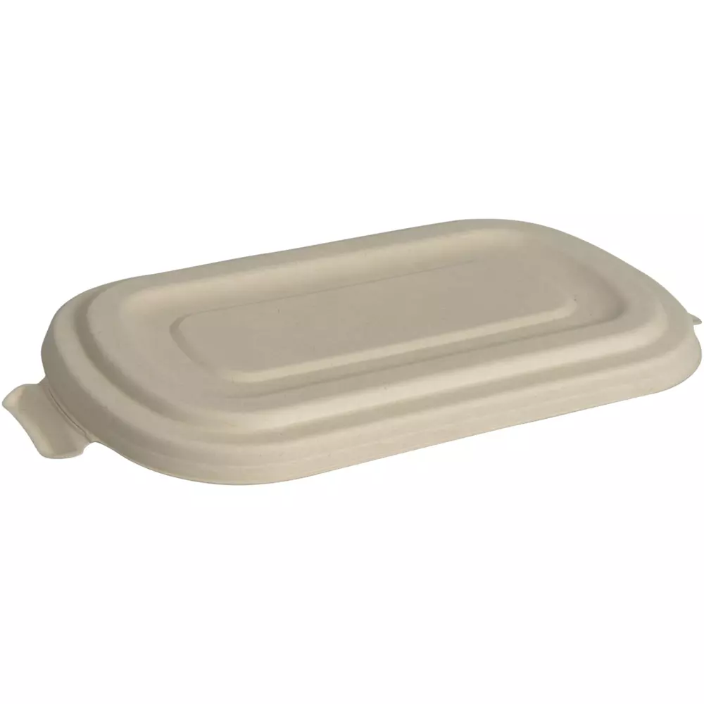 Abena 1010001436, Bagasse Container Lid, image 1