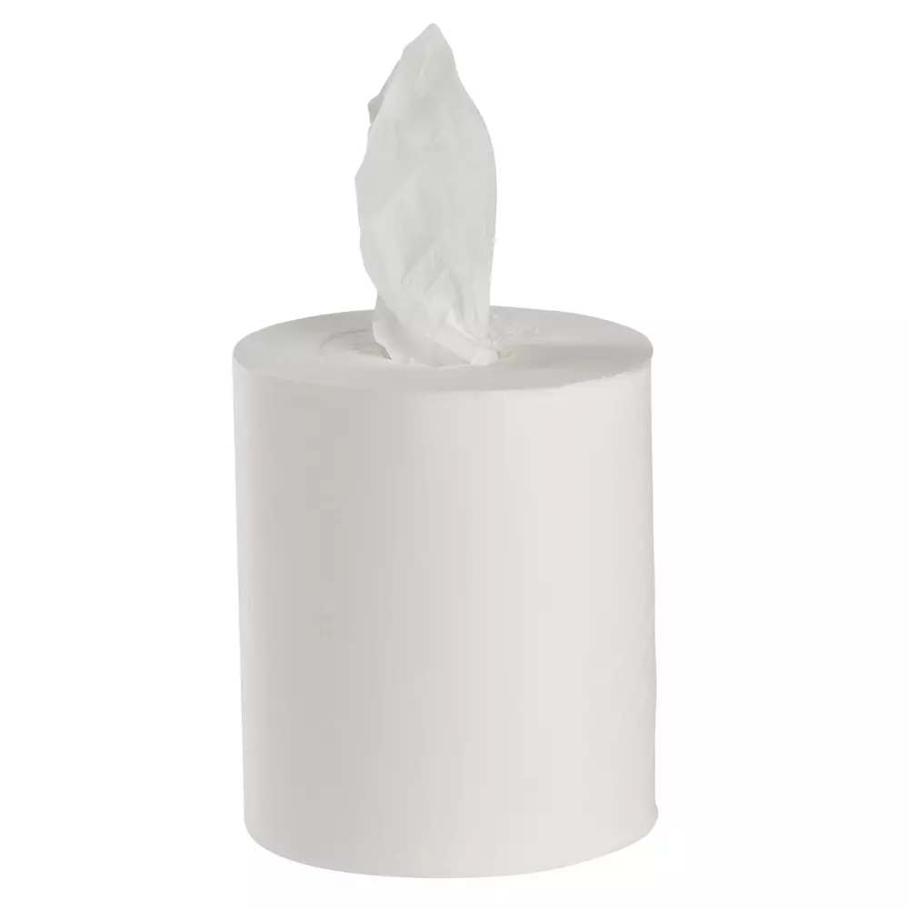 Abena 6159, Midi Paper Towel Roll Coreless 1-Ply White 300m, image 1