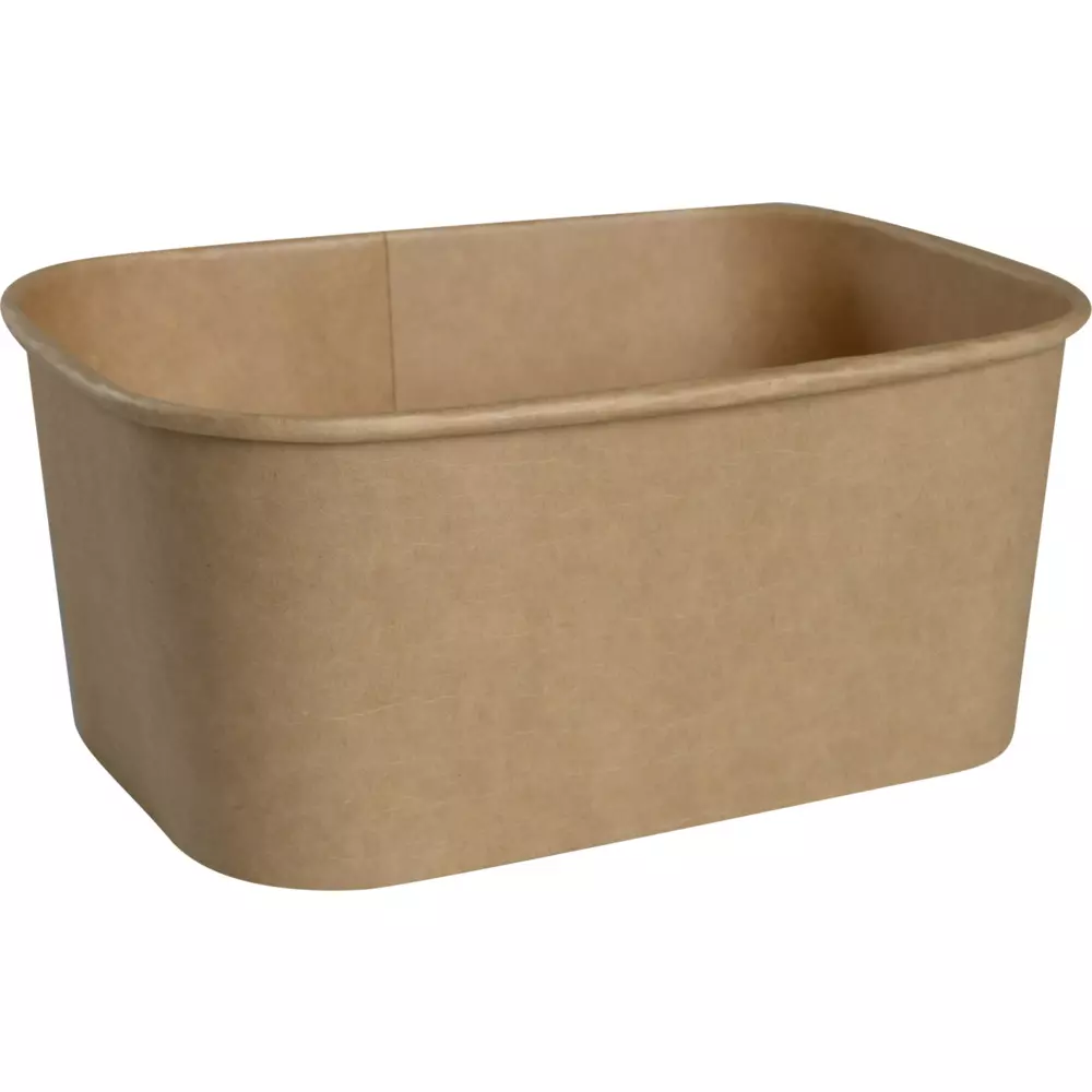 Abena 1999911932, Food Box 17x12x7.5 cm 1000ml. Kraft/PE