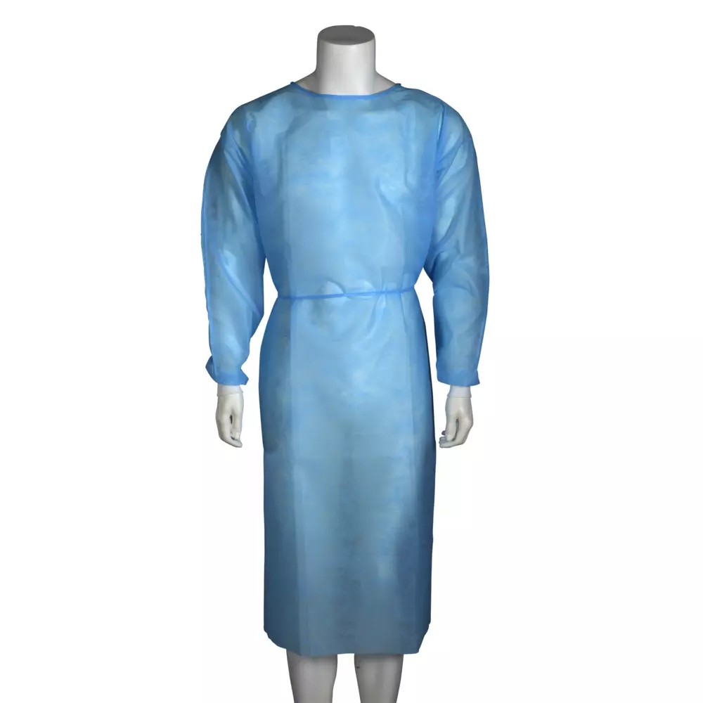 Abena 210915, Protective Gown with Sleeve Cuffs L Blue