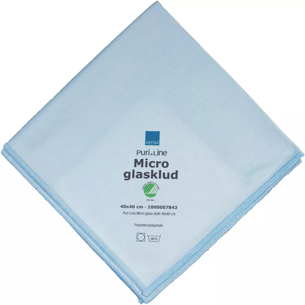 Abena 1000007843, Microfiber Cloth for Glass, Steel, 40cm Blue
