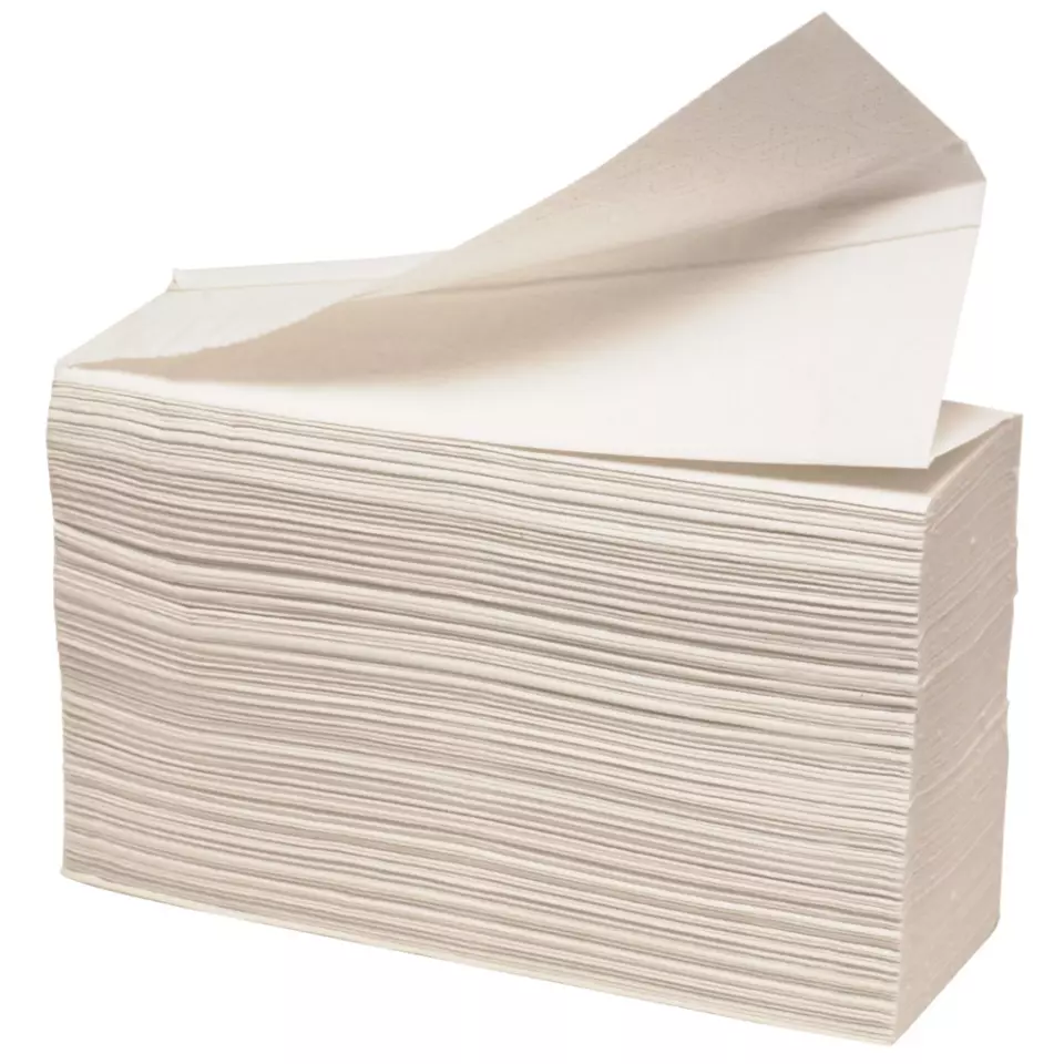Abena 6111, Paper Towel W-Fold 2-Ply 34x22cm Virgin Fiber, image 1, gallery thumbnail