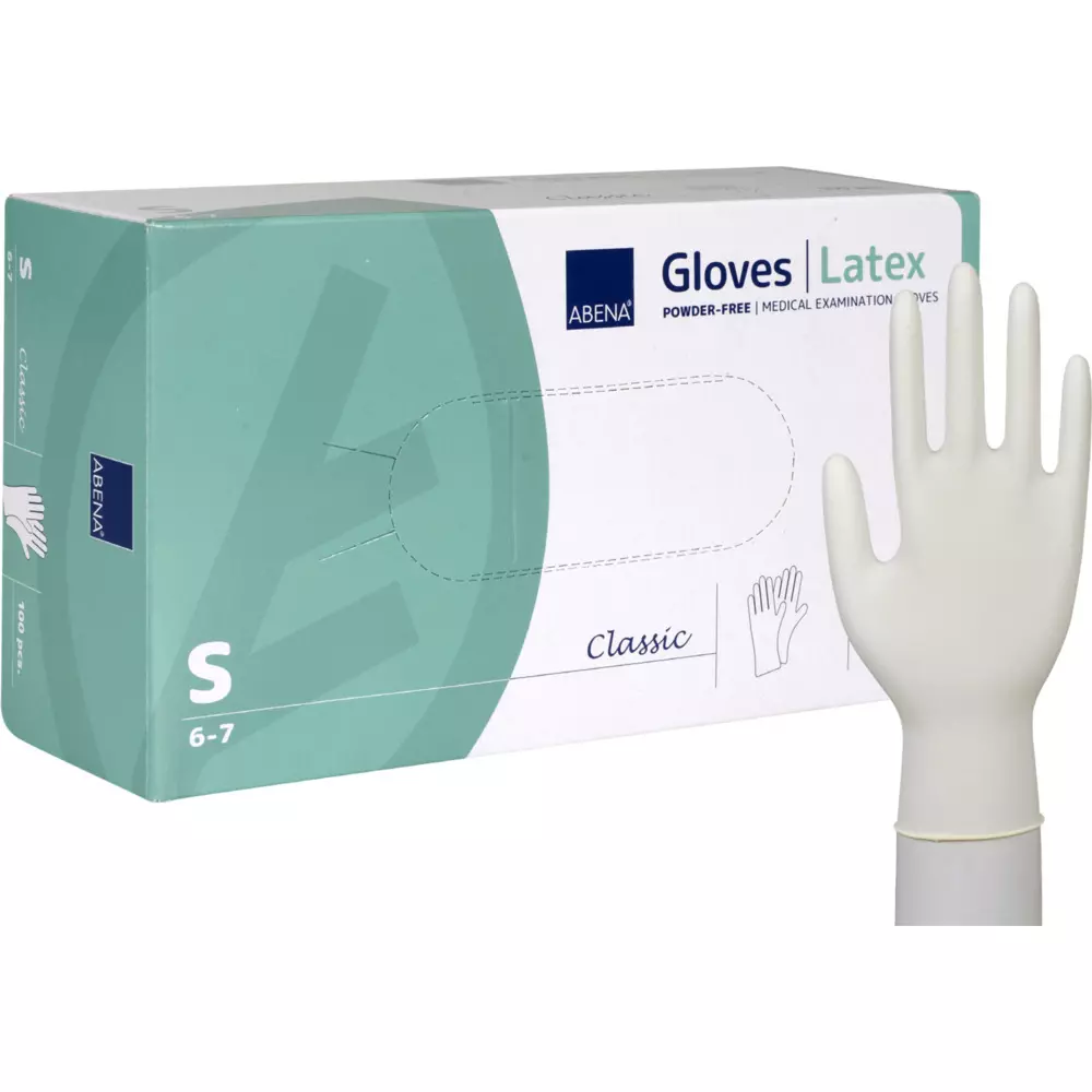 Abena 199990345, Classic Latex Examination Glove Powder-Free