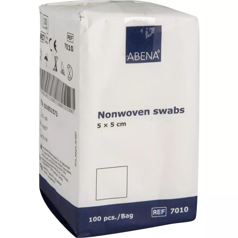 Abena 7010, Non-Woven Swab White 5x5 cm