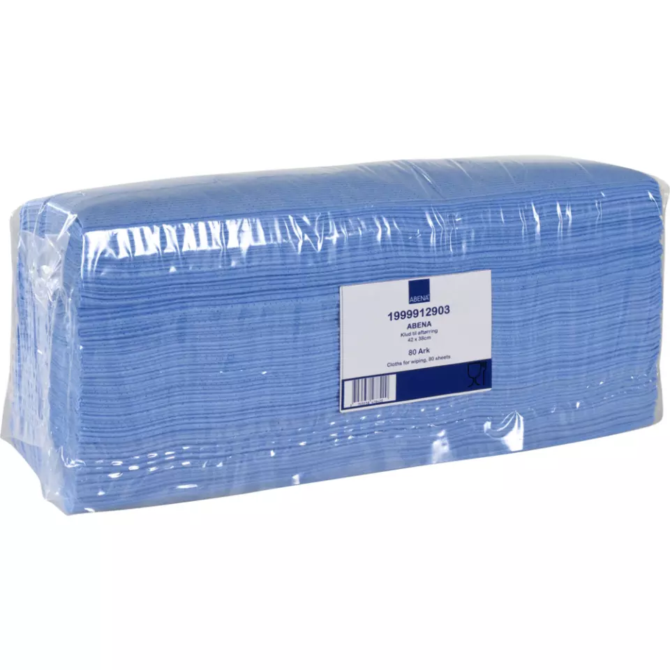 Abena 1999912903, Industrial Nonwoven Cleaning Cloth Blue 42x38cm, image 1, gallery thumbnail