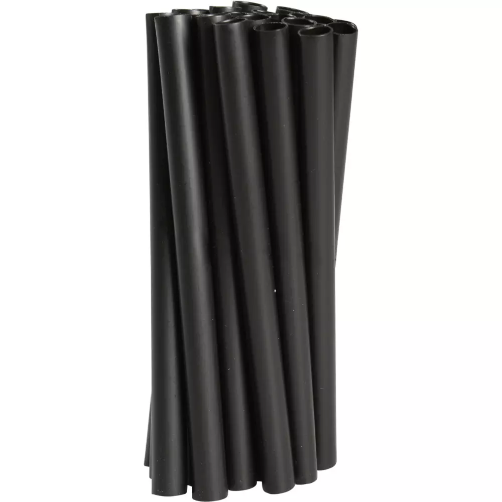Abena 1999909541, Straw Multiuse Ø8 Mm Black 12 Cm