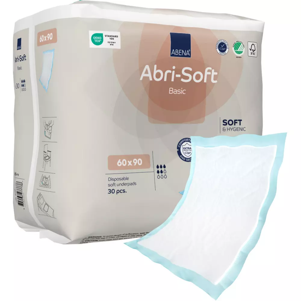 Abena 4118, Underpads Abri-Soft Basic 60X90 cm, image 1