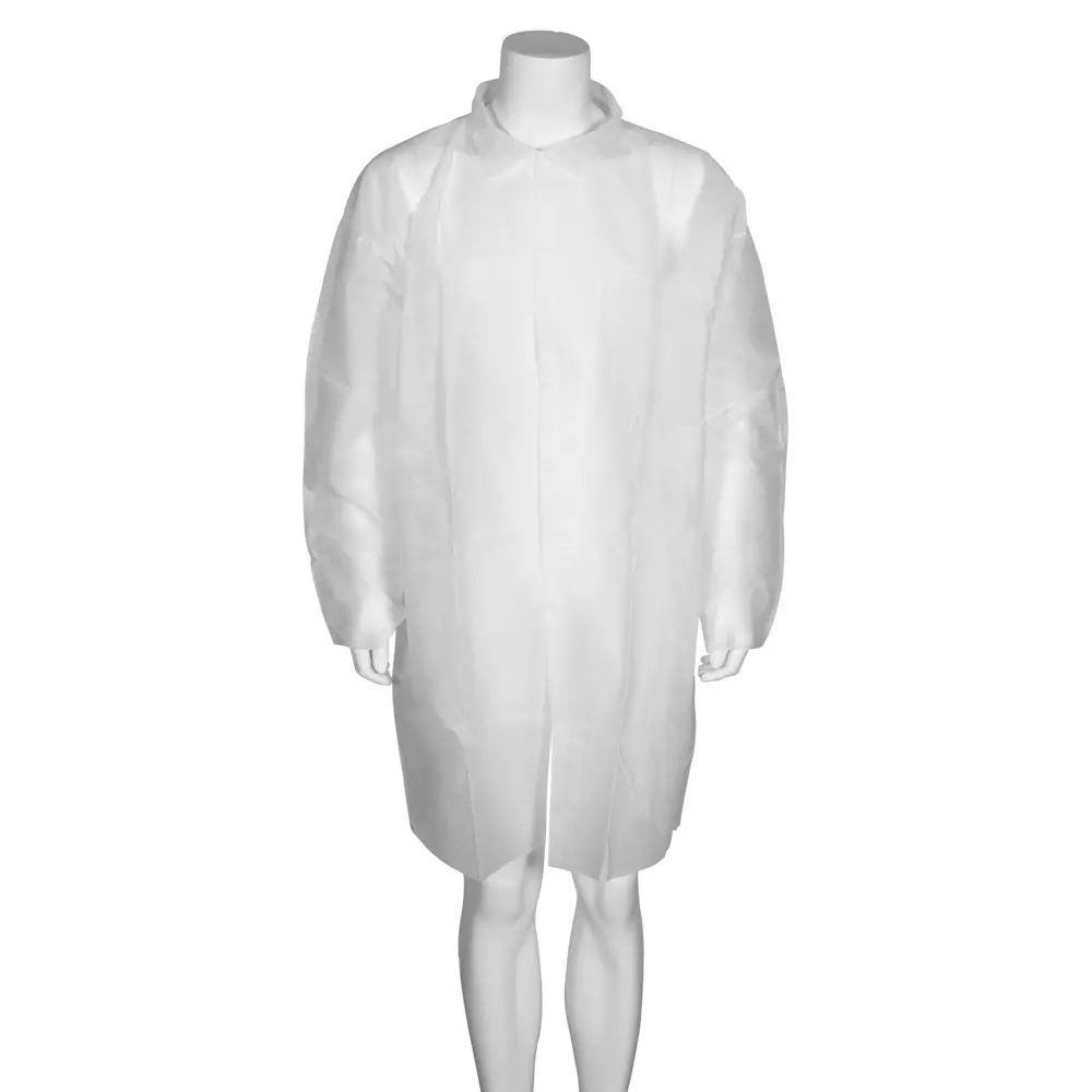 Abena 210691, Visitor Coat Nonwoven White S/M