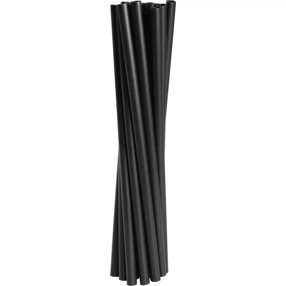 Abena 1999909540, Multiuse Straw Ø8 mm Black 24 cm