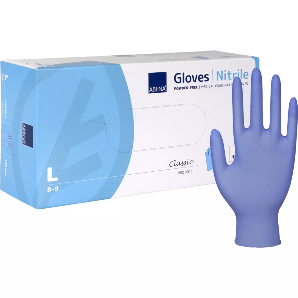 Abena 2904, Nitrile Glove Powder-Free Blue