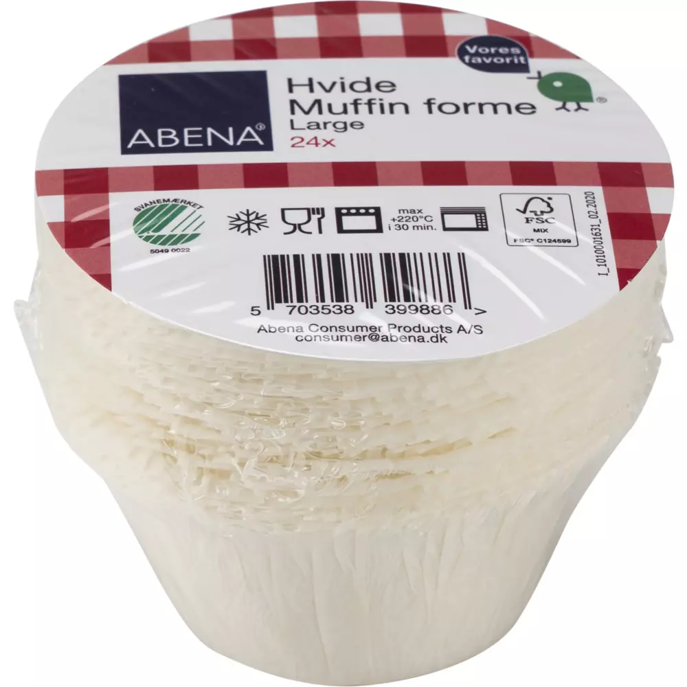 Abena 1010001631, Muffin Cup 50x35 mm Ø5cm White