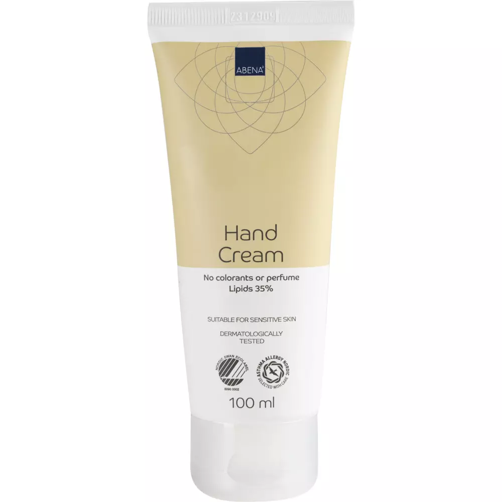 Abena 150364, Handcreme, reichhaltig, ohne Farb- und Duftstoffe, 100 ml