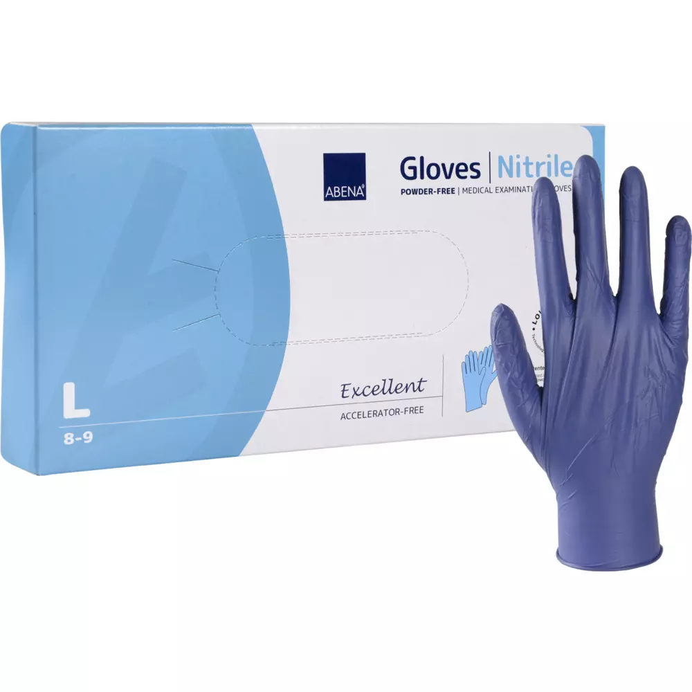 Abena 101000192, Excellent Nitrile Gloves, Blue, image 1