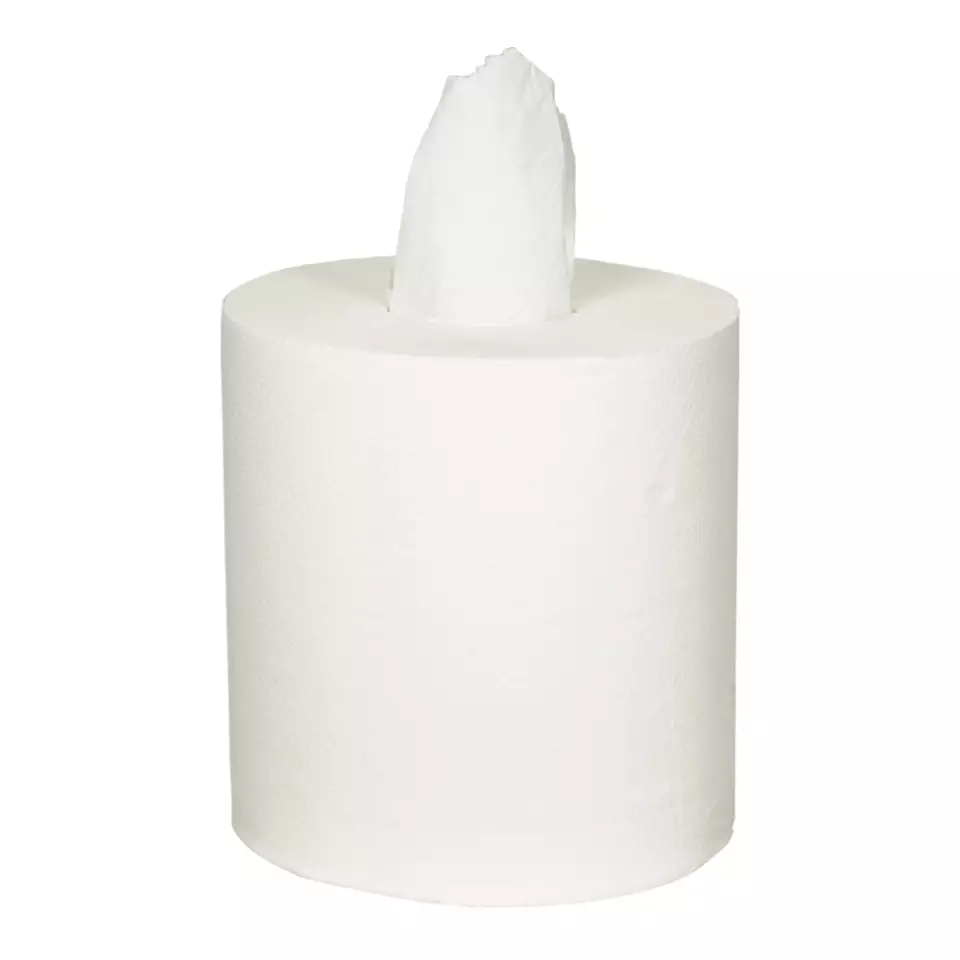Abena 6164, Midi Paper Towel Roll 2-Ply White Coreless 153m New Fiber, image 1, gallery thumbnail