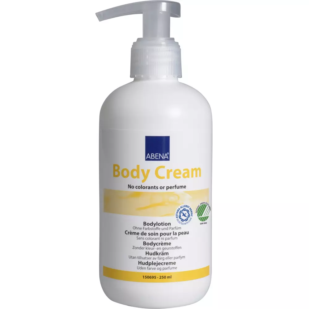 Abena 150695, Body Cream Fragrance Free 250 ml