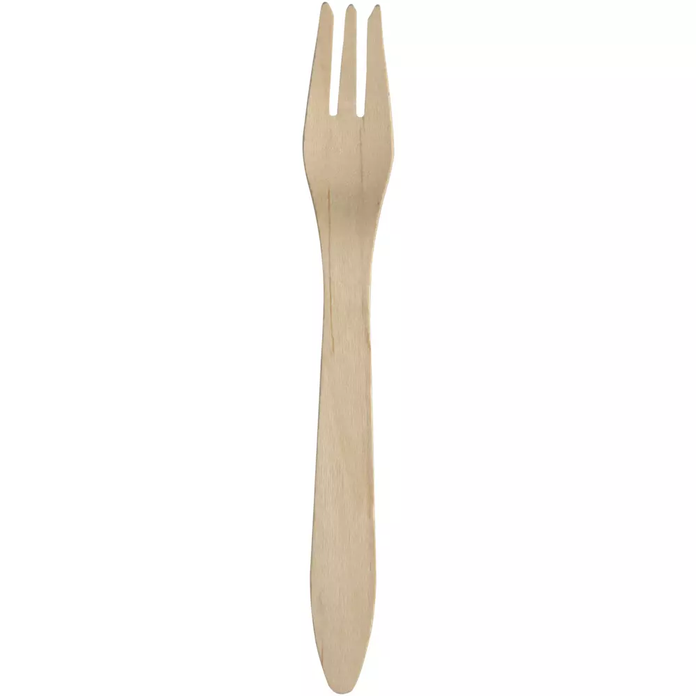 Abena 1010001376, Premium Wooden Fork 18.2cm