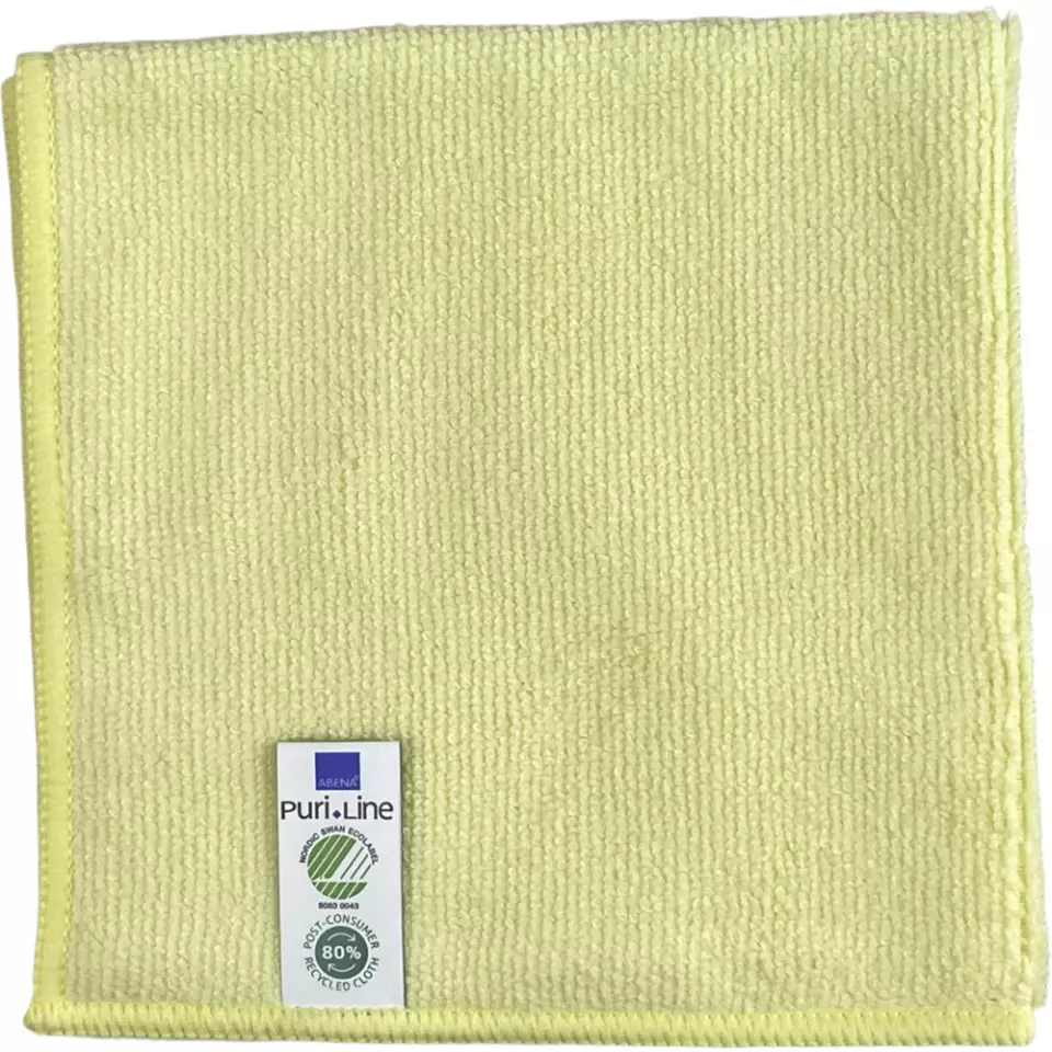 Abena 1000008235, Microfiber Cloth Yellow Basic, 32x32 cm, image 1, gallery thumbnail