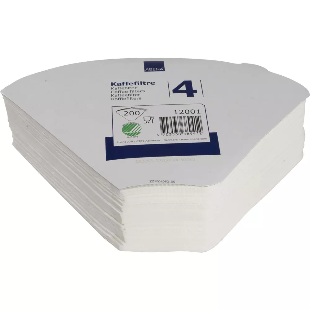 Abena 12001, White Coffee Filter 1x4
