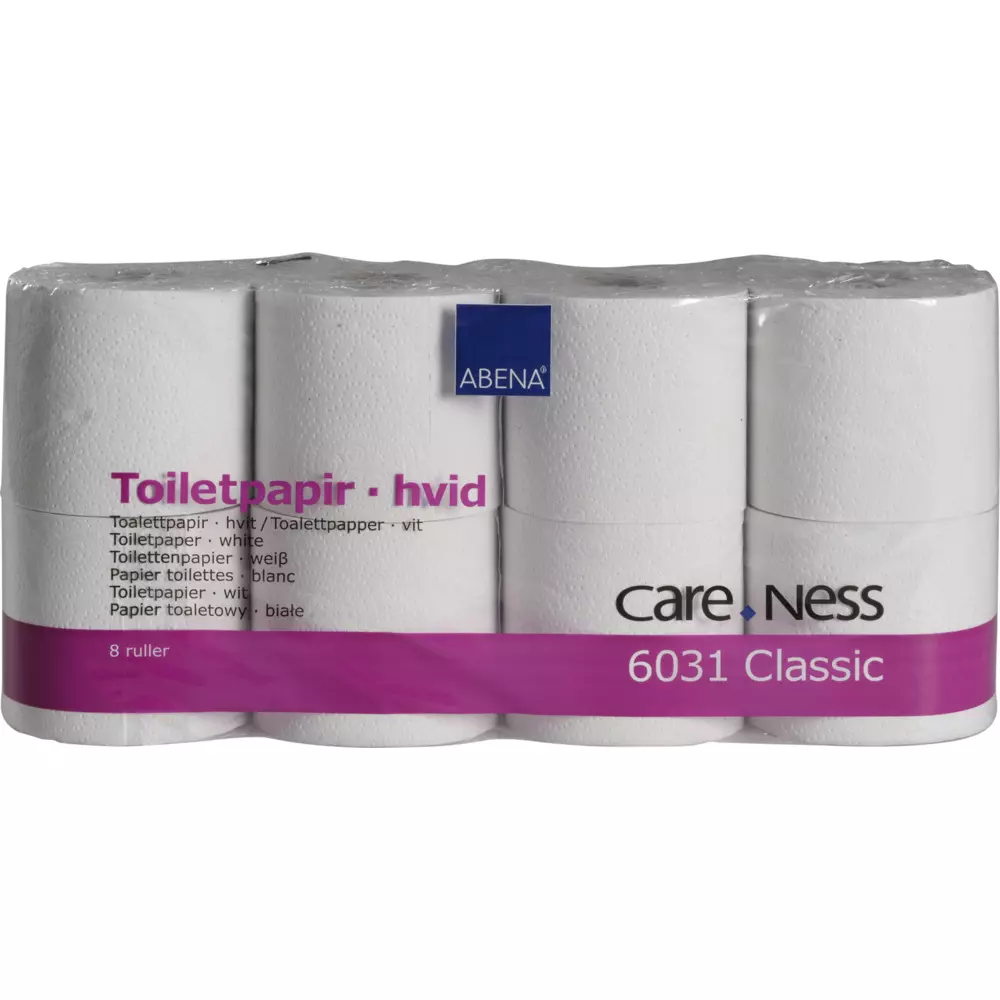 Abena 6031, Toilet Paper 2-Ply White 50m/Roll, image 1