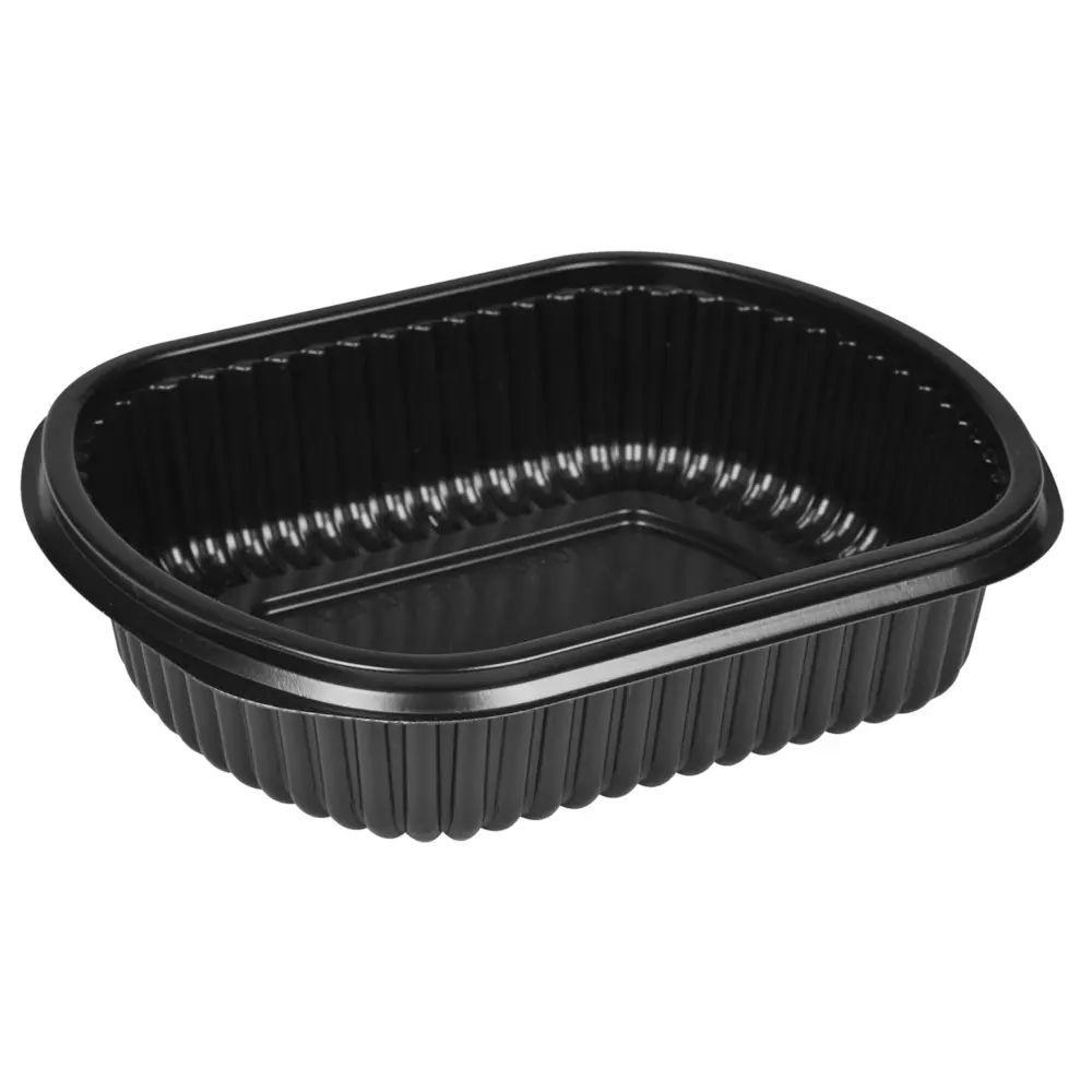 Abena 1000004856, Take Away Container Black PP 1000ml