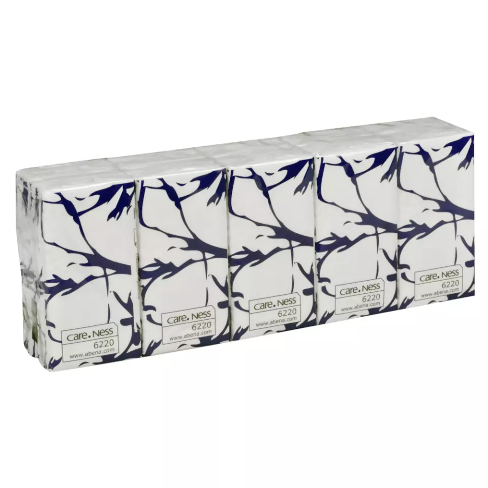 Abena 6220, White Facial Tissue 3-Ply 10x10 Pack, image 1, gallery thumbnail