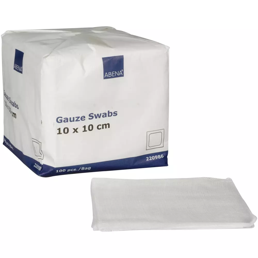 Abena 220986, Gauze Pad White 10x10cm, image 1