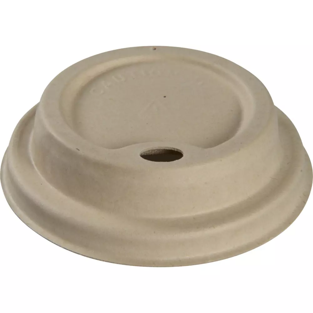 Abena 1999910080, Lid Ø8cm Natural Bagasse 24 cl