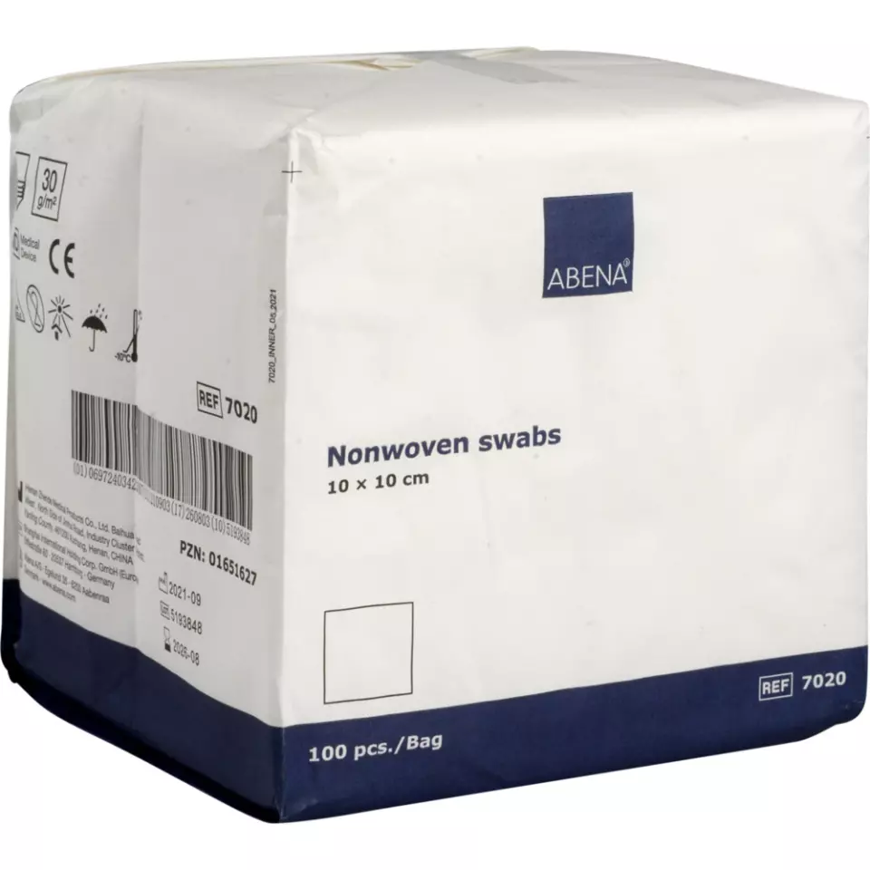 Abena 7020, Nonwoven Compress White 10x10cm, image 1, gallery thumbnail